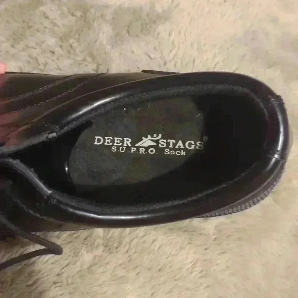 Deer stags Times Comfort Oxford, black dress shoes size 14w - Picture 7 of 9